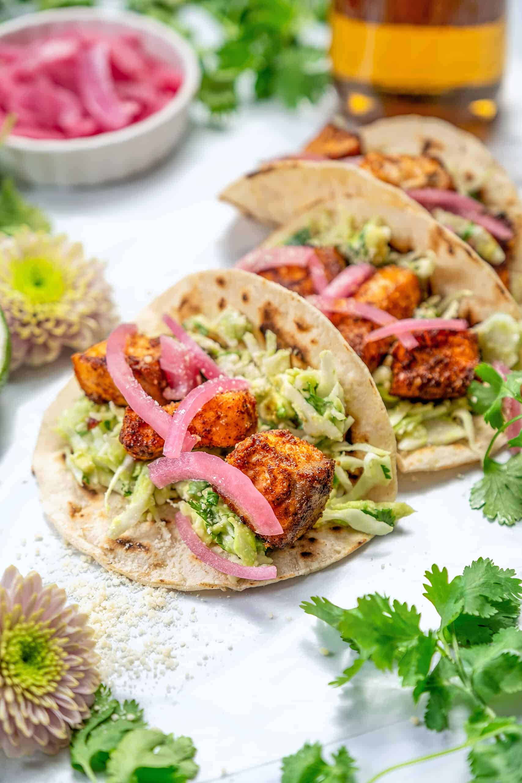 Salmon Tacos with Slaw: Creating Flavorful Seafood Tacos