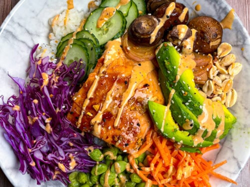 Teriyaki Salmon Rice Bowl: Enjoying Asian-Inspired Salmon Recipes