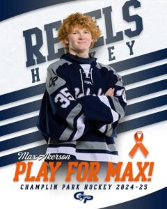 Max Akerson Death & Obituary: Champlin MN, Champlin Park Hockey Player Passes Away at 18